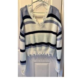 Striped Cropped Sweater